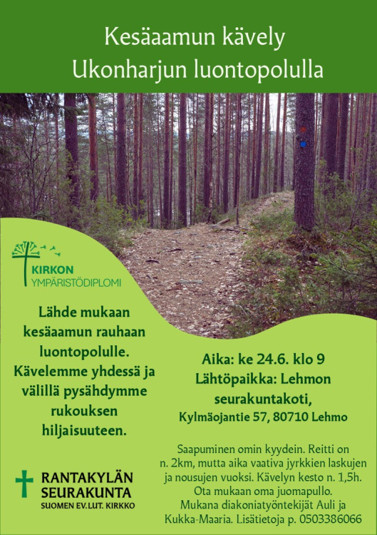 Mainos luontokävelystä