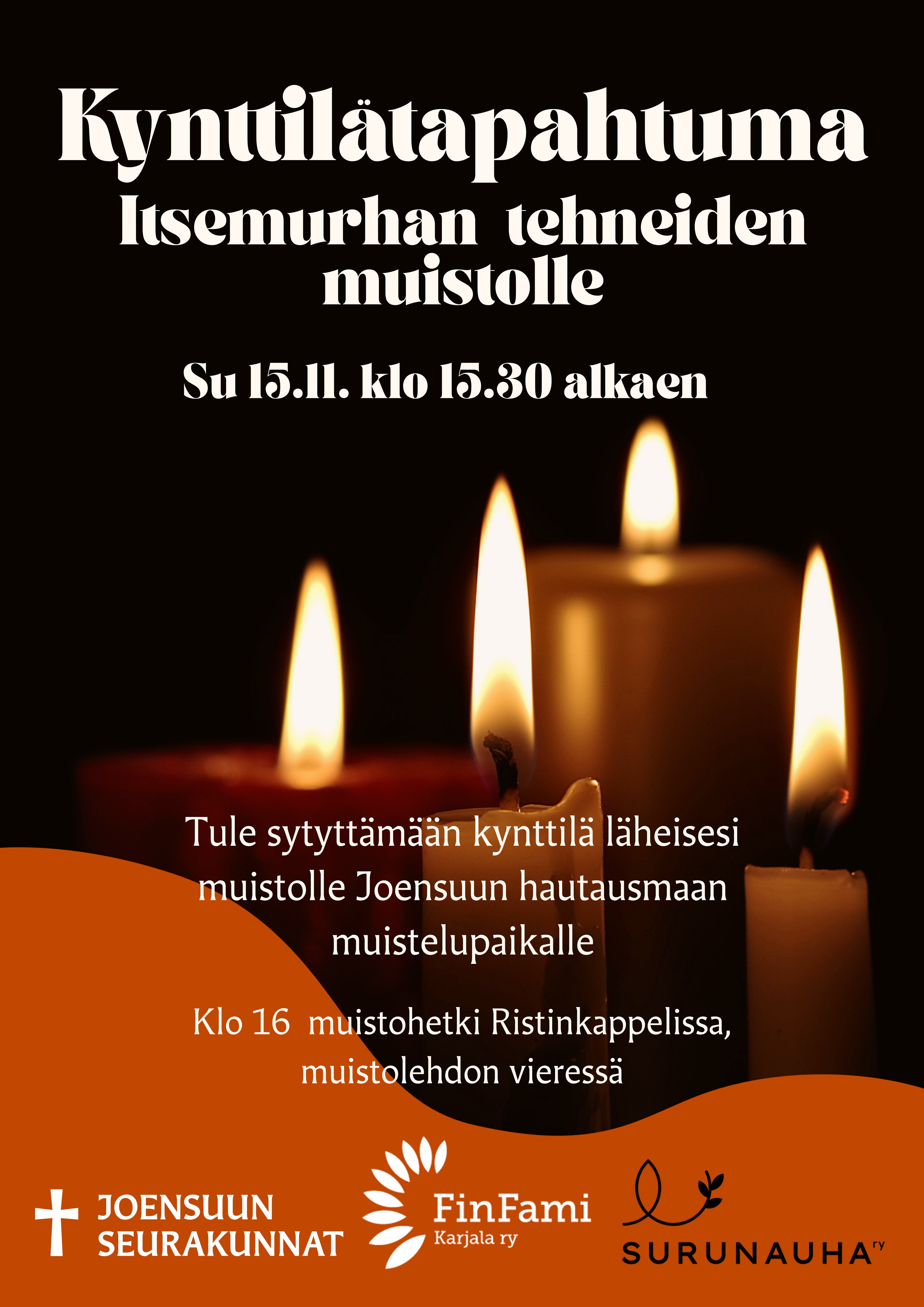 kynttilätapahtuman kuvamainos