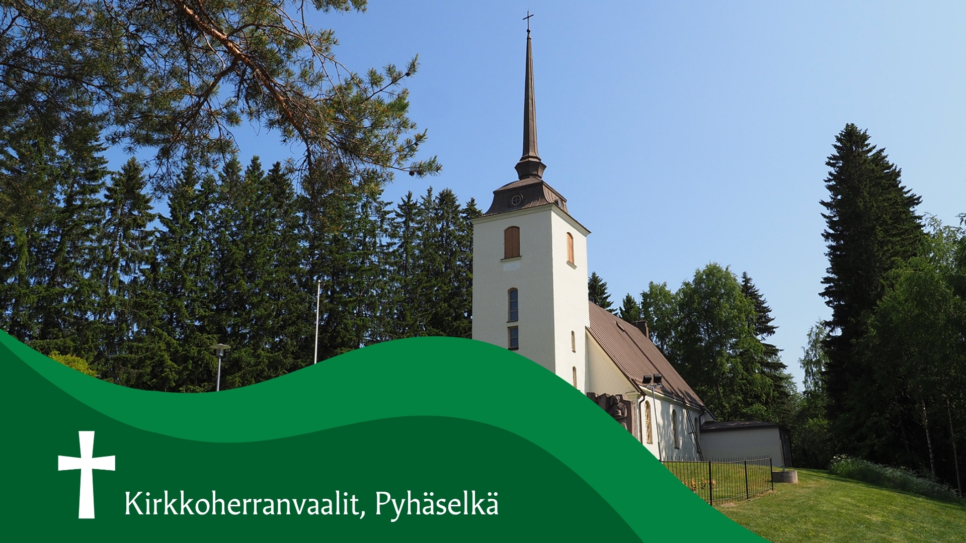 Pyhäselän valkoinen kivikirkko.